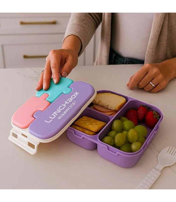 CJ.MARMITA PLASTICO 3LUGAR 900ML J28593 LUNCH BOX