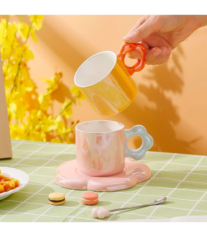 TAZA D/PORCELANA C/PLATITO J28426