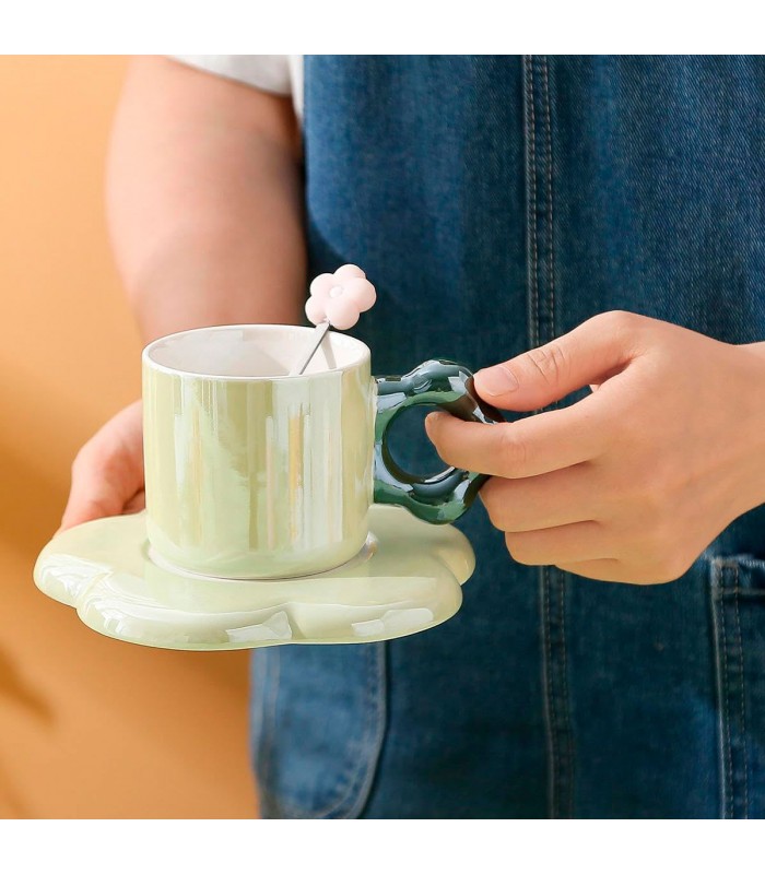 TAZA D/PORCELANA C/PLATITO J28426