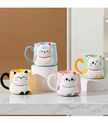 TAZA D/PORCELANA GATO J28416