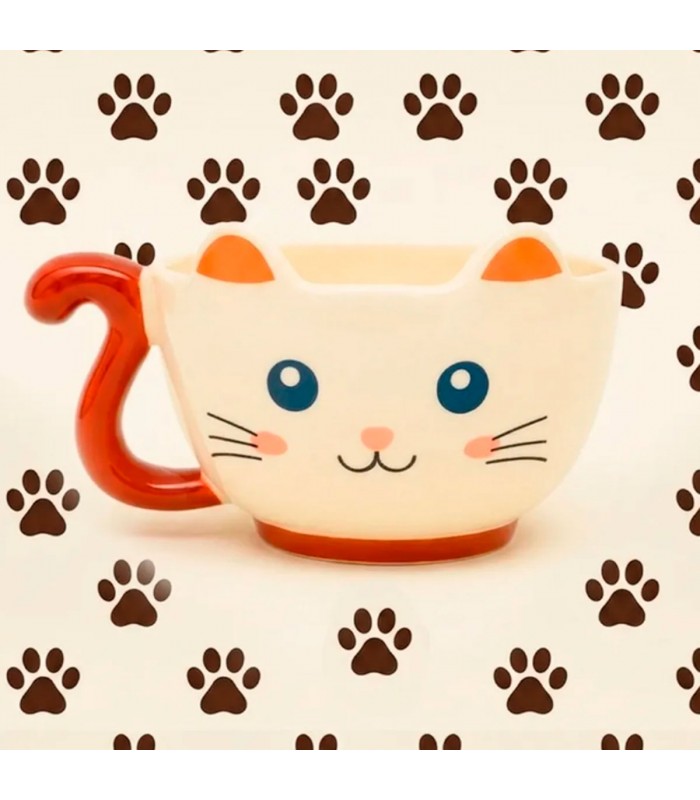 TAZA D/PORCELANA GATO J28424