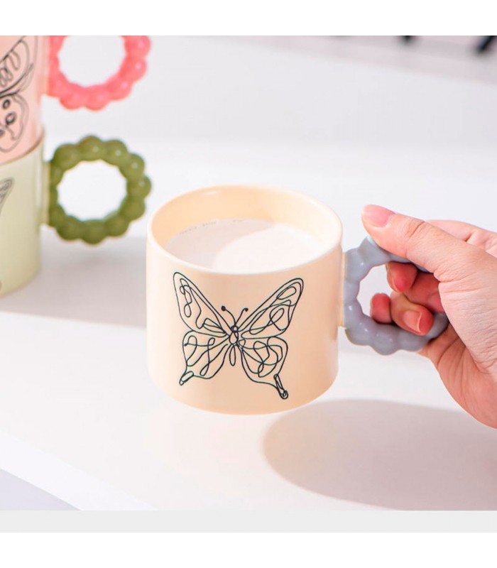 TAZA D/PORCELANA MARIPOSA J28423/XHB-1024