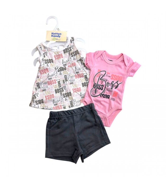 ROPA P/BEBE 3PCS.J27916 BORN TO SHINE