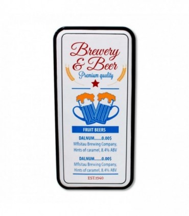 CUADRO D/LATA RIDER CLUB 28X58 VINTAGE J19388