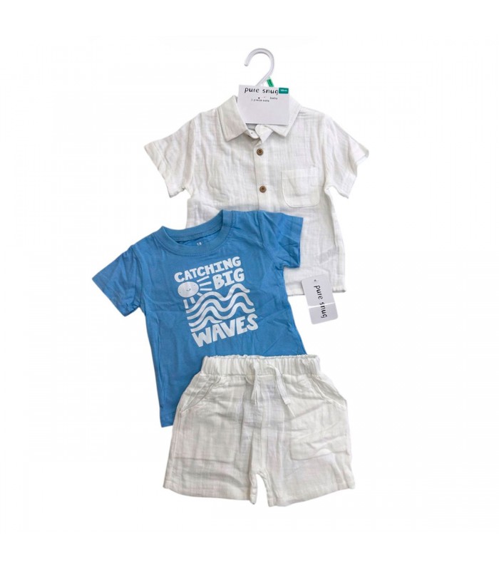 ROPA P/BEBE 3PCS J27927 WAVES