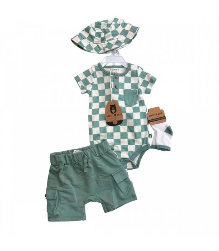 ROPA P/BEBE C/KEPI/MEDIA J27917