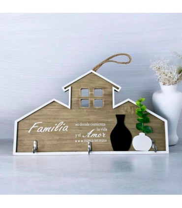 PORTA LLAVE CASA.J27848 FAMILIA AMOR 29X17
