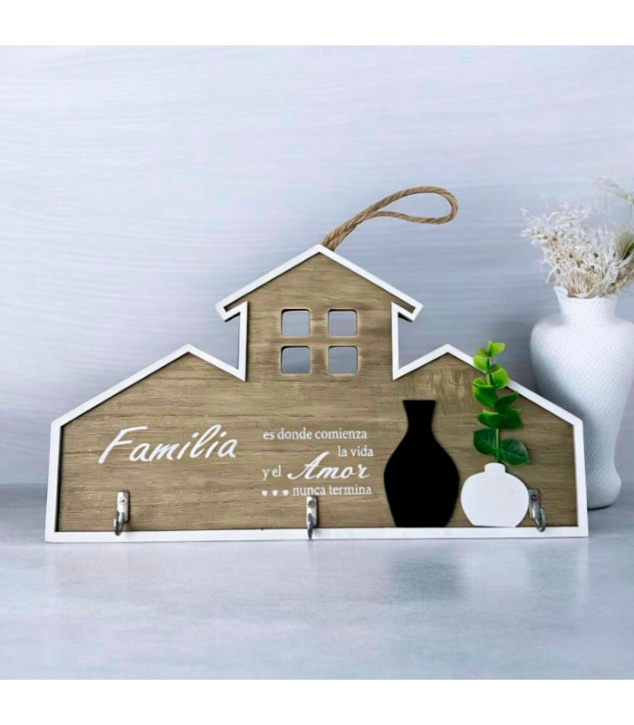 PORTA LLAVE CASA.J27848 FAMILIA AMOR 29X17