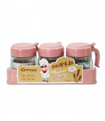 PORTA CONDIMENTO D/VIDRIO 3PCS J19660/9647