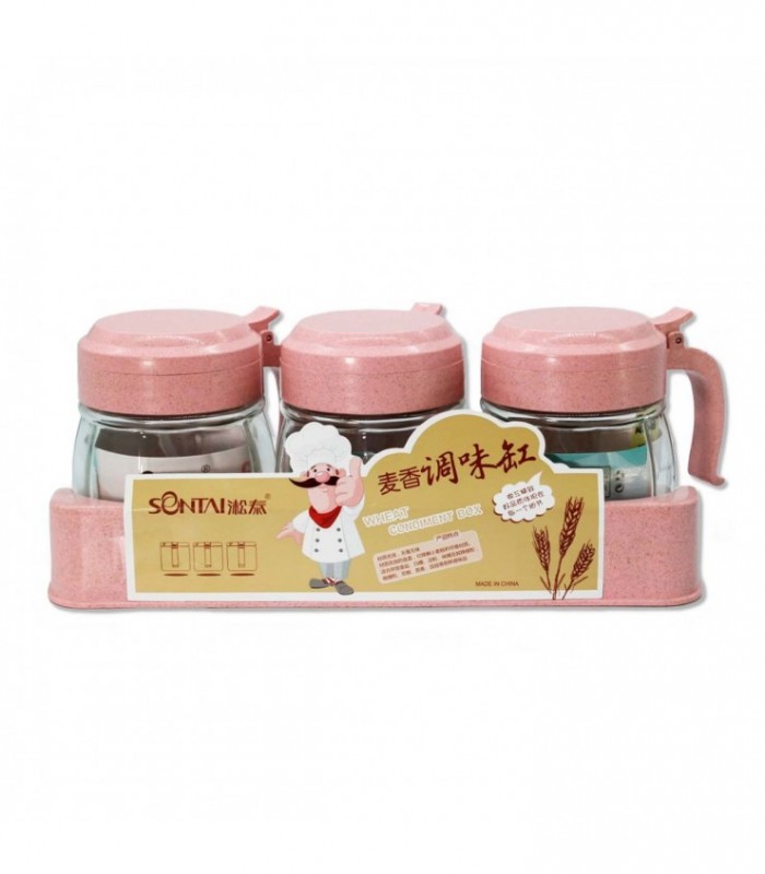 PORTA CONDIMENTO D/VIDRIO 3PCS J19660/9647