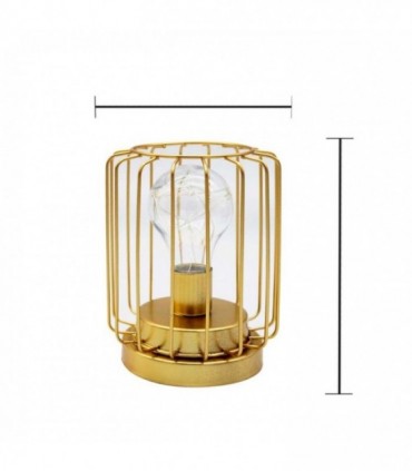 VELADOR METAL A PILA J20495