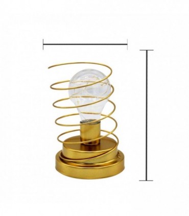 VELADOR METAL A PILA J20524