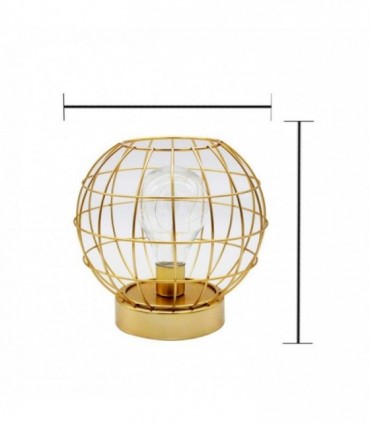 VELADOR METAL REDONDO PEQ.A PILA J20529