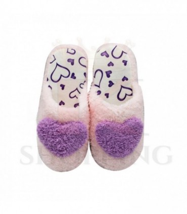 PANTUFLA PELUDO 36-41 C/CORAZON J22101