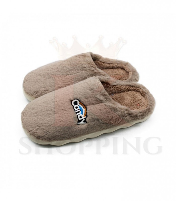 PANTUFLA ADULTO 38-45 J22972 PELUDO CANDY