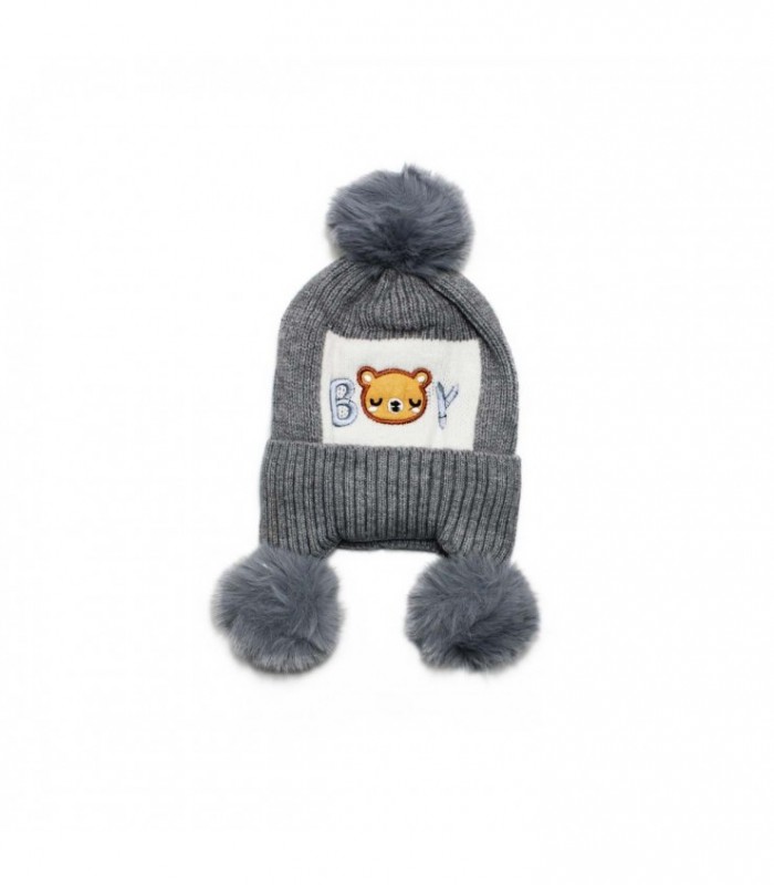 GORRA INF.BOY C/POMPOM J25696