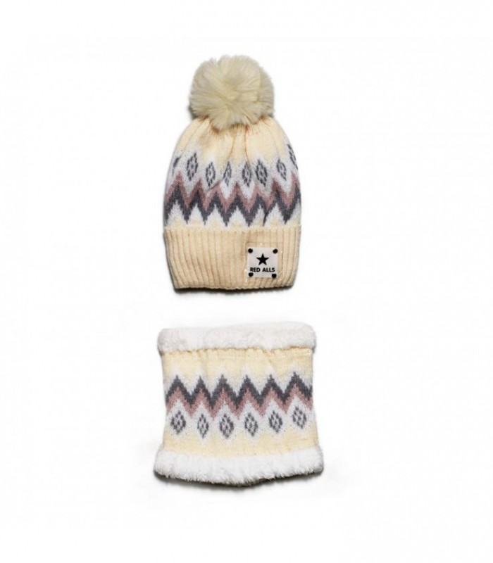 GORRA C/BUFANDA C/DISEÑO J25706 RED ALLS