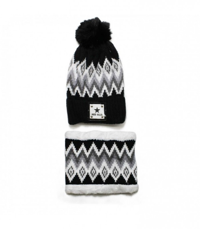 GORRA C/BUFANDA C/DISEÑO J25706 RED ALLS