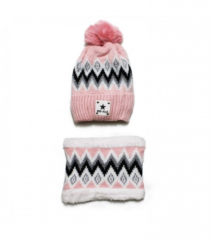 GORRA C/BUFANDA C/DISEÑO J25706 RED ALLS