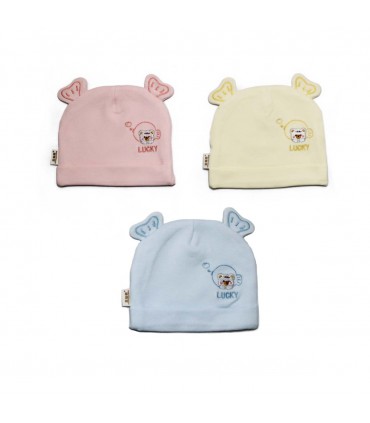 GORRA P/BEBE LUCKY J24932 C/OREJITAS