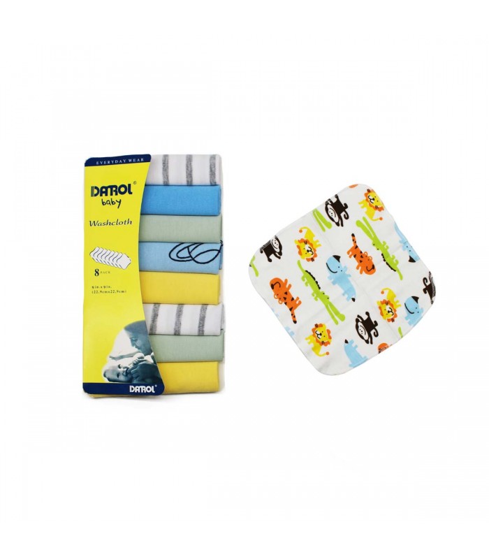 PAÑUELITO P/BEBE 8PCS ATOALLADO J24904