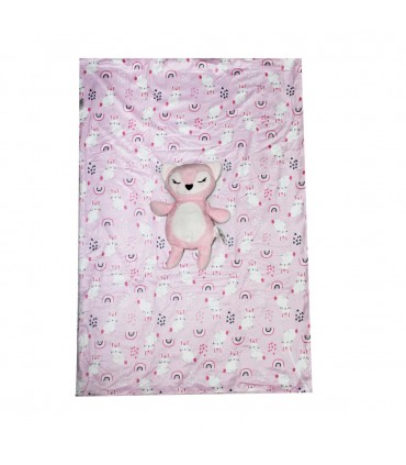 MANTA P/BEBE C/OSITO J24895 100X70CM