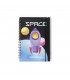 CUADERNO A5 C/GOMA SPACE J25367/25368/25369 80HJ