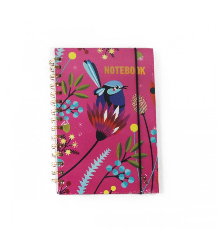 CUADERNO A5 C/GOMA PAJARO J25370/J25375 80HJ