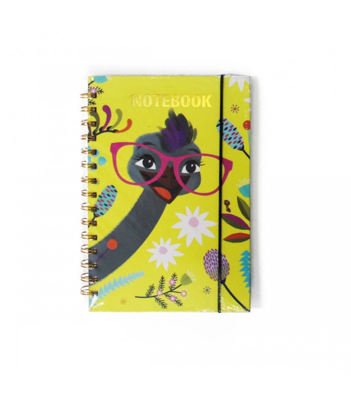 CUADERNO A5 C/GOMA PAJARO J25370/J25375 80HJ