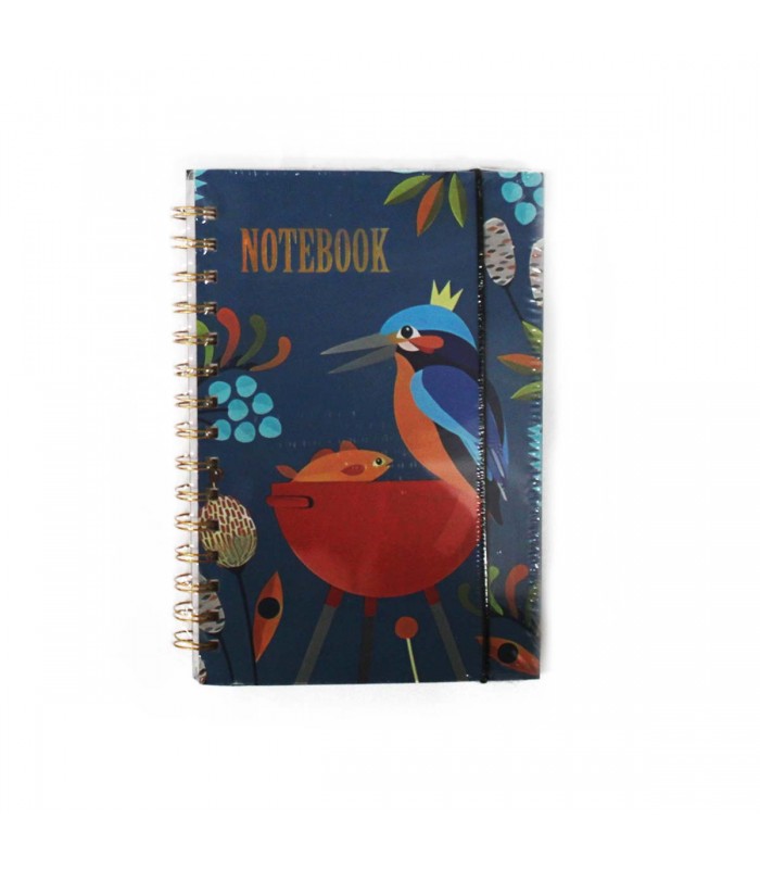 CUADERNO A5 C/GOMA PAJARO J25370/J25375 80HJ