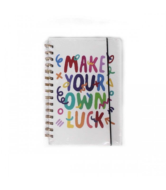 CUADERNO A5 C/GOMA LETRAS 80HJ J25365