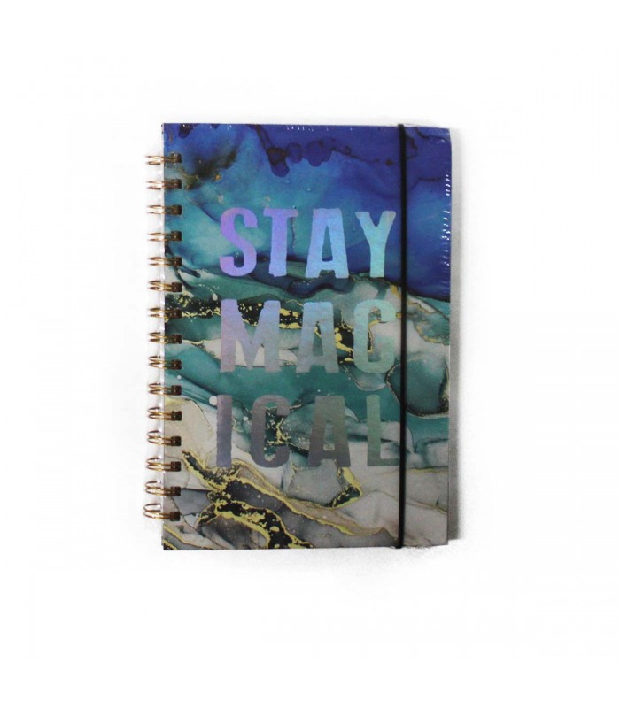 CUADERNO A5 C/GOMA LETRAS 80HJ J25364