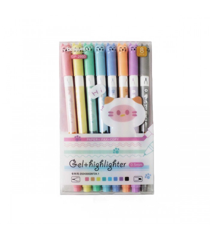 MARCADOR 8PCS DOBLE PUNTA J24952 GP-2950