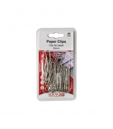 CART.CLIP P/PAPEL 40PCS 50MM S202-3